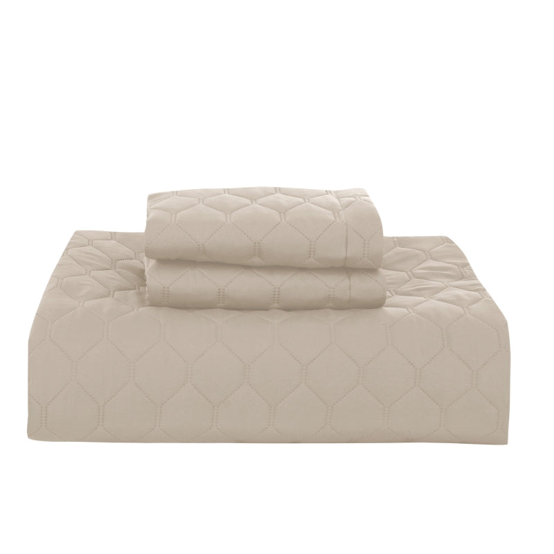 Spring new flower ultrasonic quilt solid color three-piece ins style, student dormitory polyester bed cover air conditioning quilt
