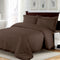 3 pcs brown wholesale quilt set, customized ultra soft bedding set, various size, affordable price, high quality