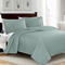 Luxury Polyester Lightweight Soft 3 Pieces Solid Quilt Set in a Bag with  Bedspread and Pillow Shams