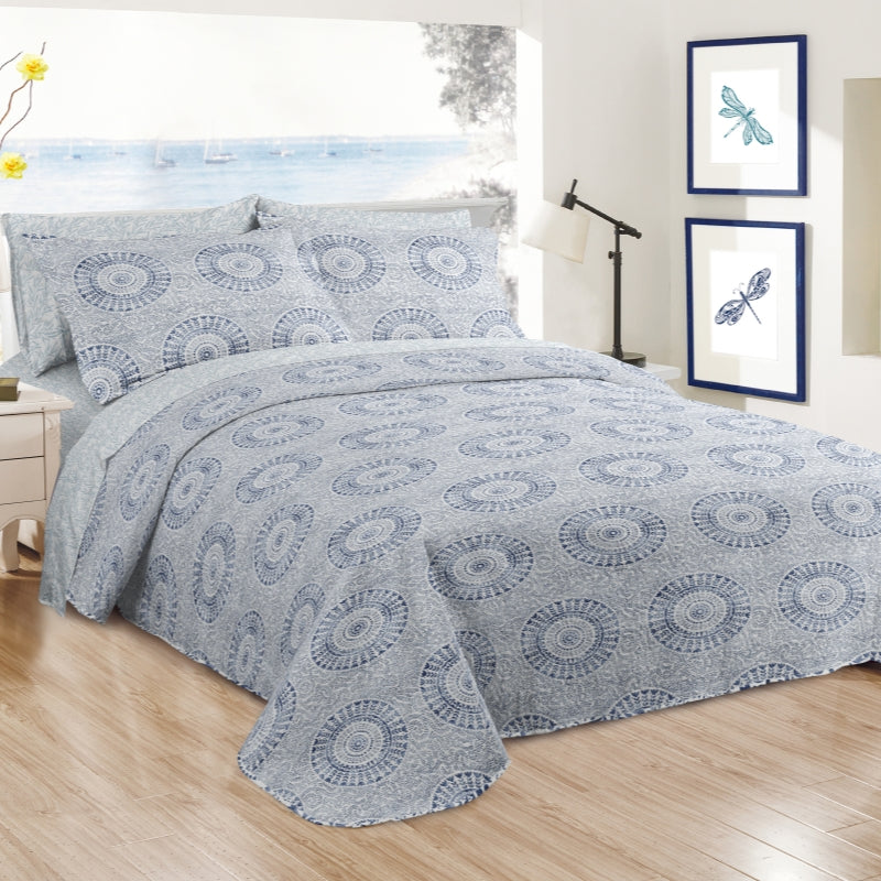 7 pcs printed wholesale quilt set, ultra soft ultrasonic bedding set, various size, affordable price, high quality