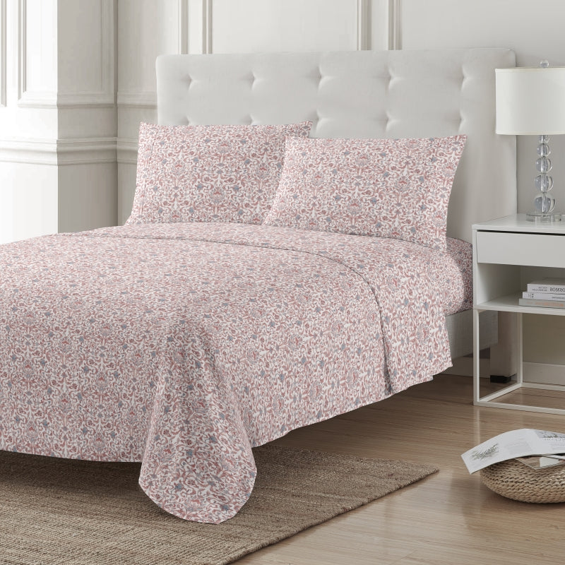 printed bed sheet set, fitted sheet