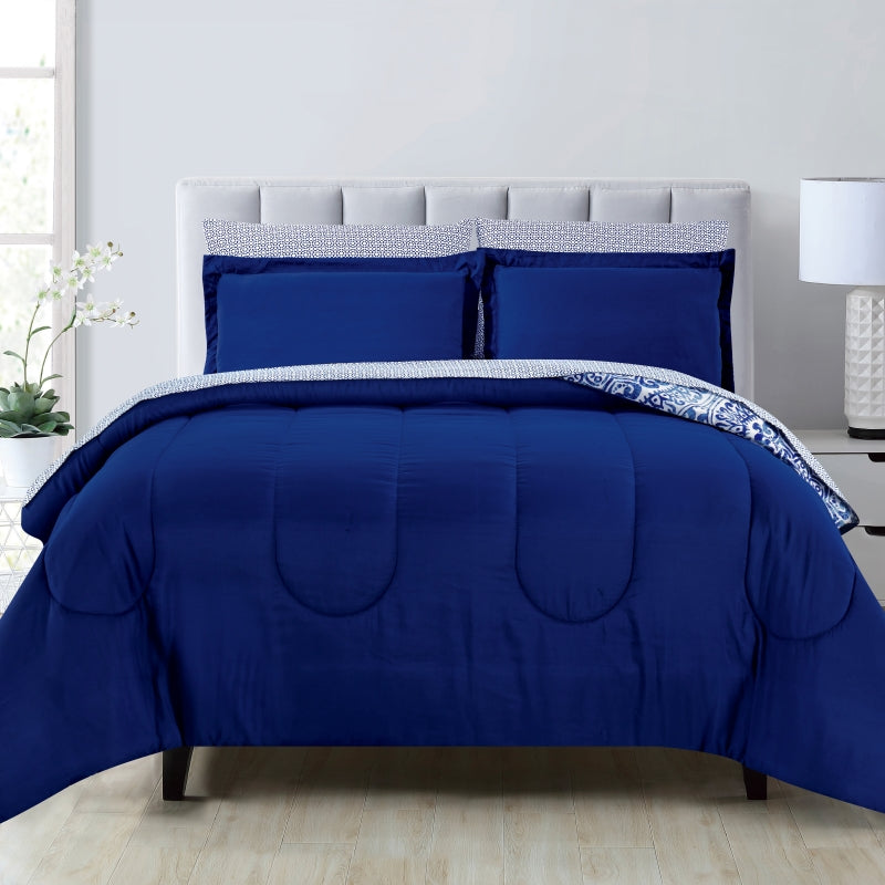 luxury printed 7 pcs double-sided available quilt set, wholesale at affordable price, various size and pattern