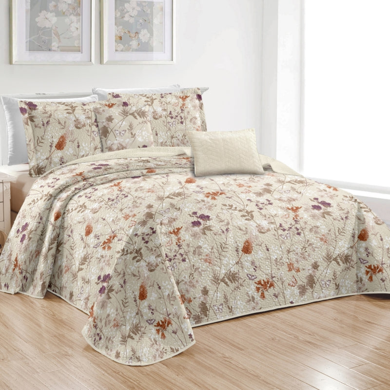 5 pcs flower printed wholesale quilt set, queen/king size bedding set, various size, affordable price, high quality