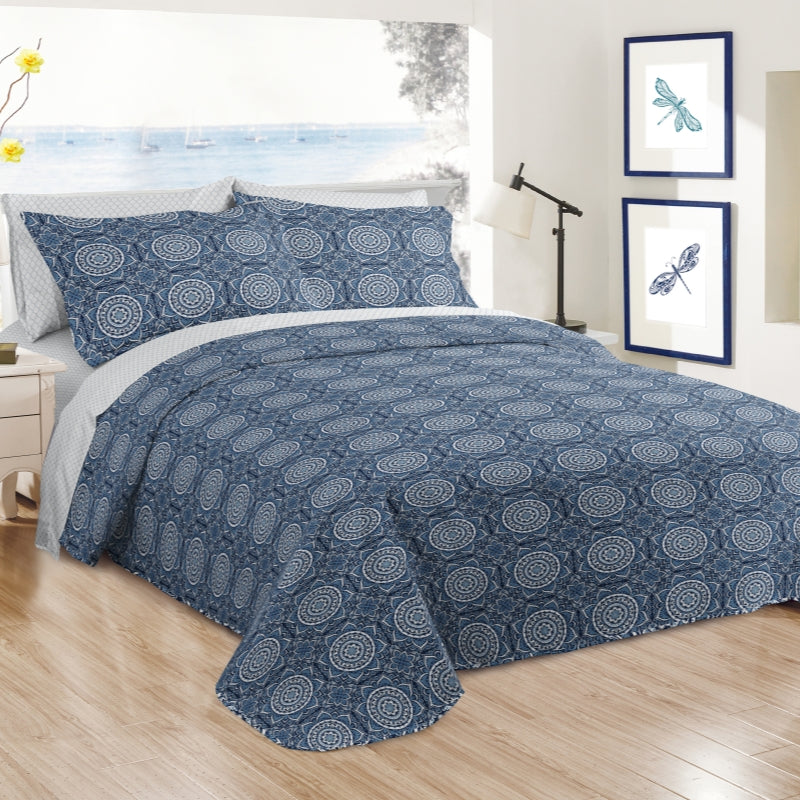 7 pcs printed wholesale quilt set, ultra soft ultrasonic bedding set, various size, affordable price, high quality