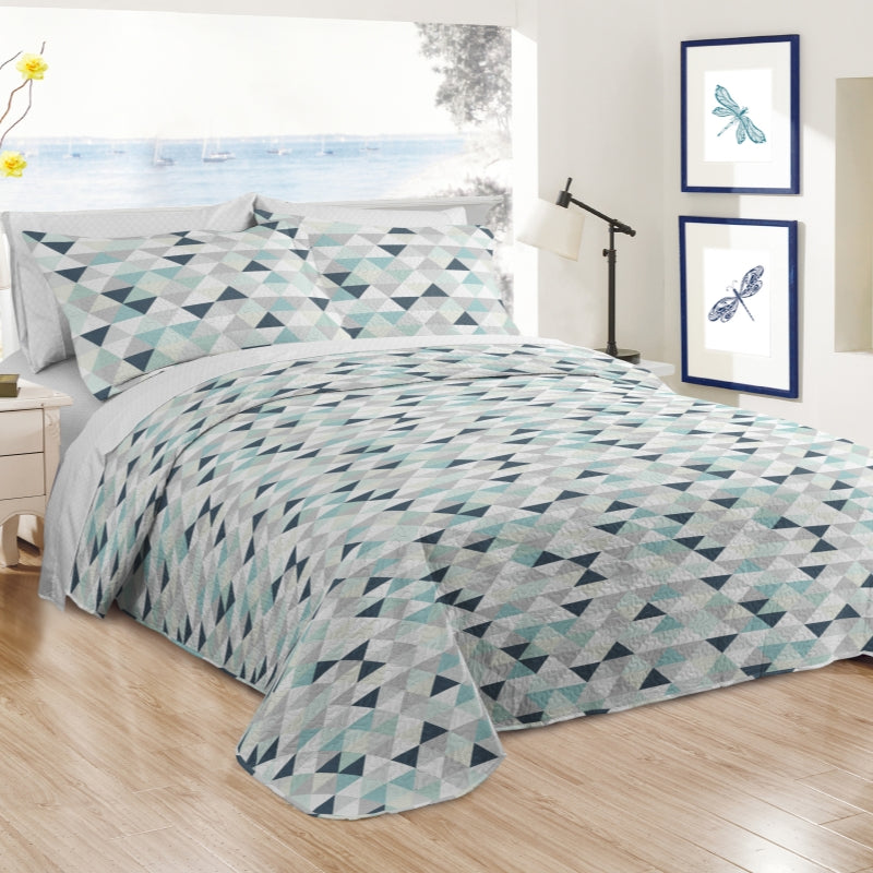 7 pcs printed wholesale quilt set, ultra soft ultrasonic bedding set, various size, affordable price, high quality