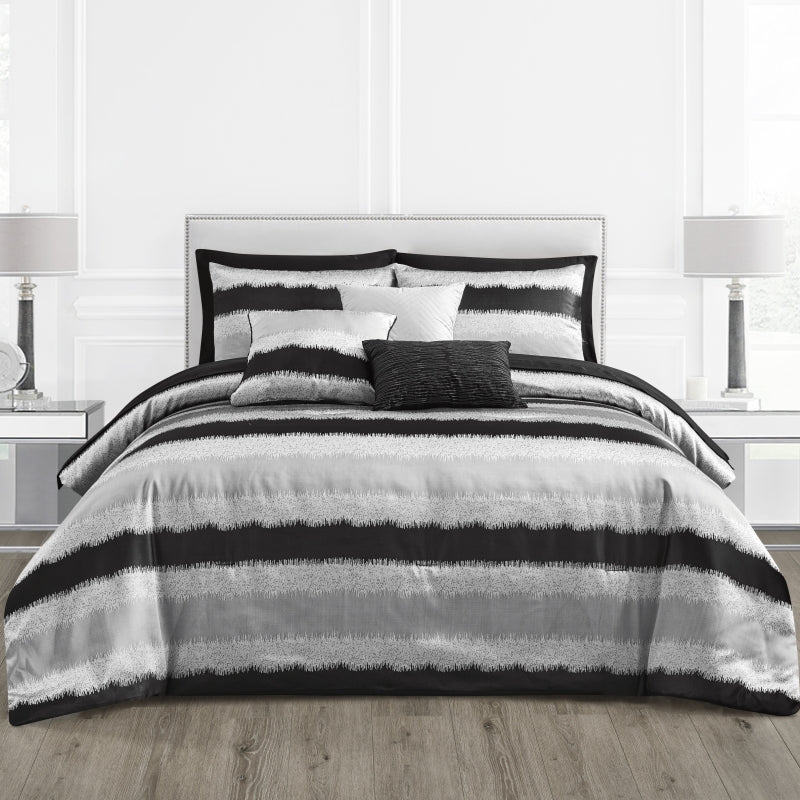 10 pcs modern comforter sets with quilt, fitted sheet and 2 pillowcases, winter bedding set
