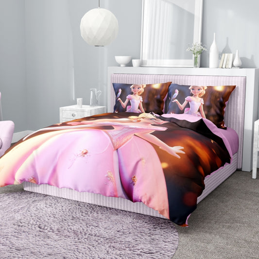Winter cartoon design  digital printing comforter bedding set three-piece set quilt with pillowcase  warm and cozy