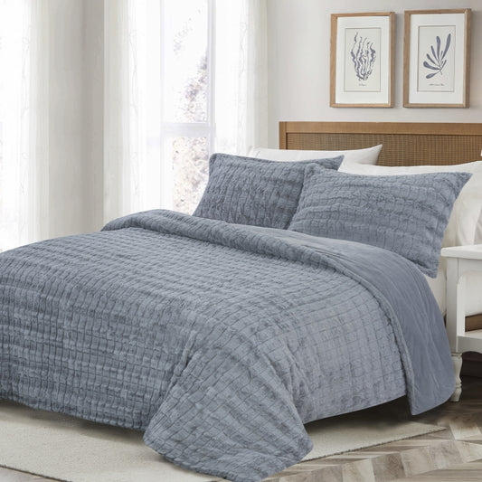 winter warm Bedding three-piece plush model crystal velvet with pv fleece winter comforter with 2 pillowcase