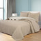European and American style ultrasonic quilt solid color three-piece ins style, student dormitory polyester bed cover air conditioning quilt