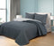 European and American style ultrasonic quilt solid color three-piece ins style, student dormitory polyester bed cover air conditioning quilt