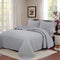 winter new flower ultrasonic quilt solid color three-piece ins style, student dormitory polyester bed cover air conditioning quilt