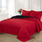 American style new flower ultrasonic quilt solid color three-piece ins style, student dormitory polyester bed cover air conditioning quilt