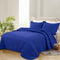 spring  New flower ultrasonic quilt solid color three-piece ins style, student dormitory polyester bed cover air conditioning quilt