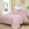 Spring and Autumn new flower ultrasonic quilt solid color three-piece ins style, student dormitory polyester bed cover air conditioning quilt