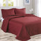 fashion burgundy 3 pieces quilt set, wholesale at affordable price, various size and pattern