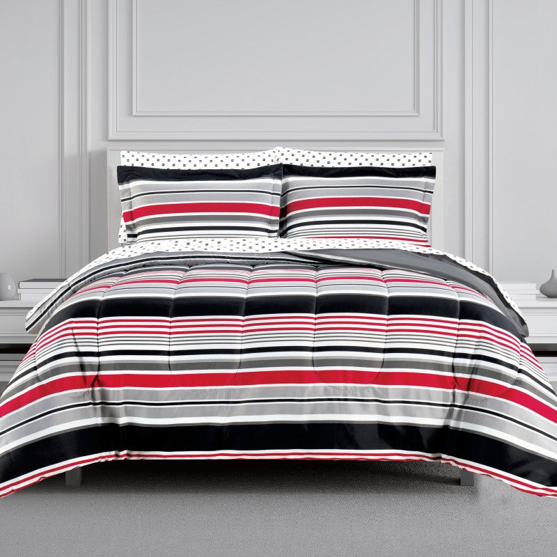 luxury printed 7 pcs double-sided available quilt set, wholesale at affordable price, various size and pattern