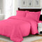 3 pcs rose red wholesale quilt set, customized ultra soft bedding set, various size, affordable price, high quality