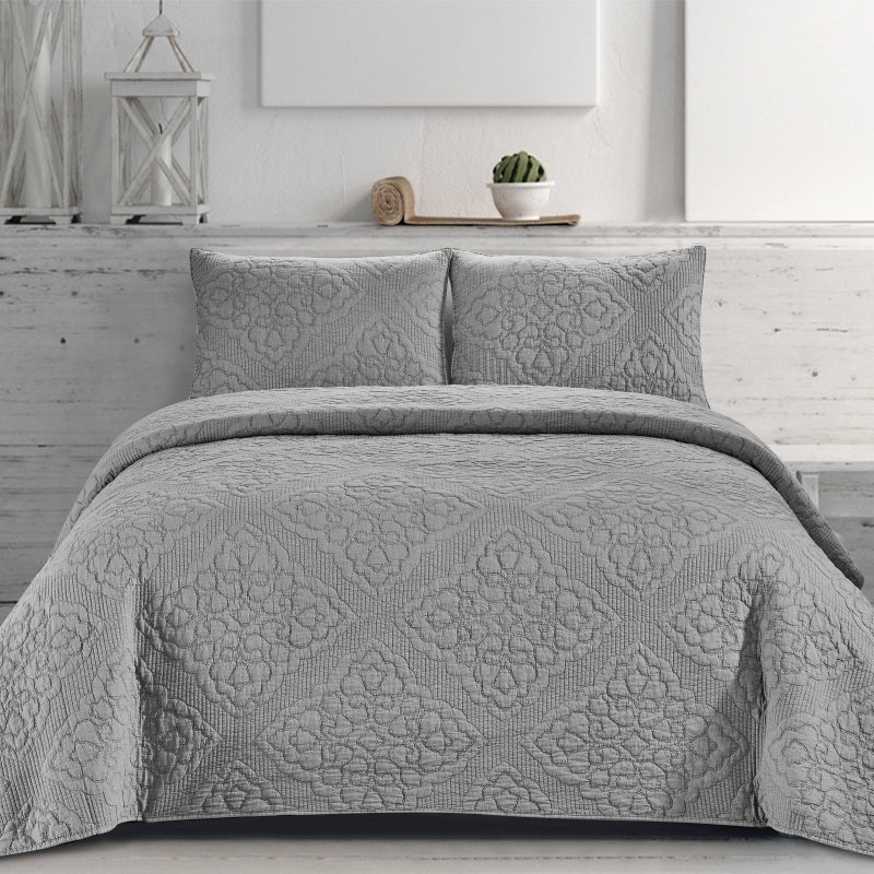 Luxury Stone Washed 3 PCS Bedding Quilt Set，affordable price, high quality