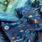 Winter quilt bedding set three-piece set comforter with pillowcase bule sea pattern digital printing warm and cozy