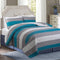 luxury stripe printed bedding quit cover set
