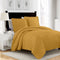 yellow 3 pcs quilt sets, breathable hotel quality bedding sets