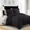 black 3 pcs quilt sets, breathable hotel quality bedding sets
