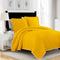 basic yellow 3 pcs quilt sets, breathable hotel quality bedding sets