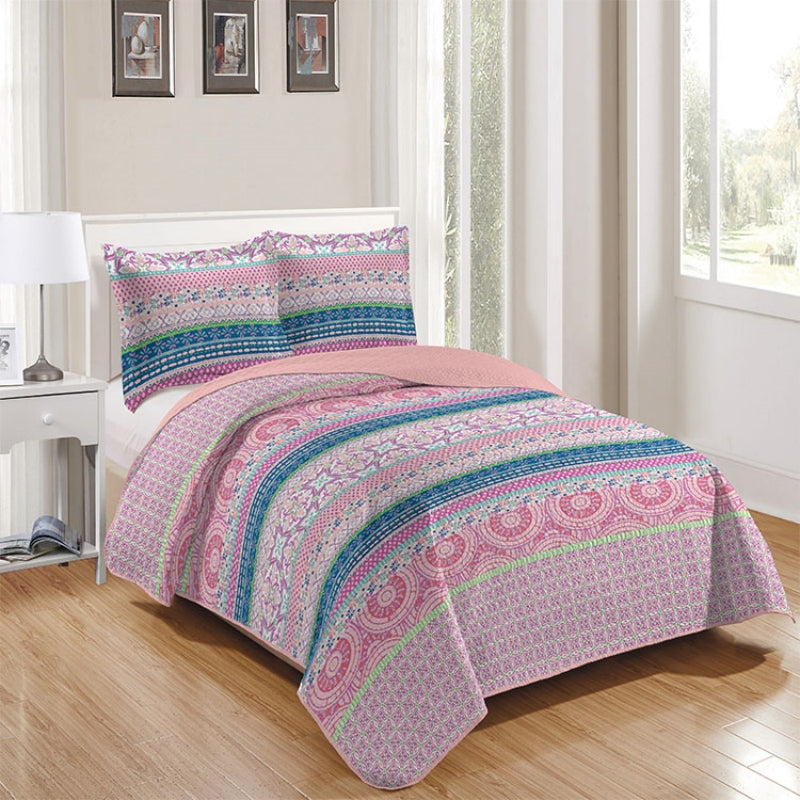 printed 3 pieces bedding sets with quilt cover and pillowcases, wholesale at affordable price, various size and pattern
