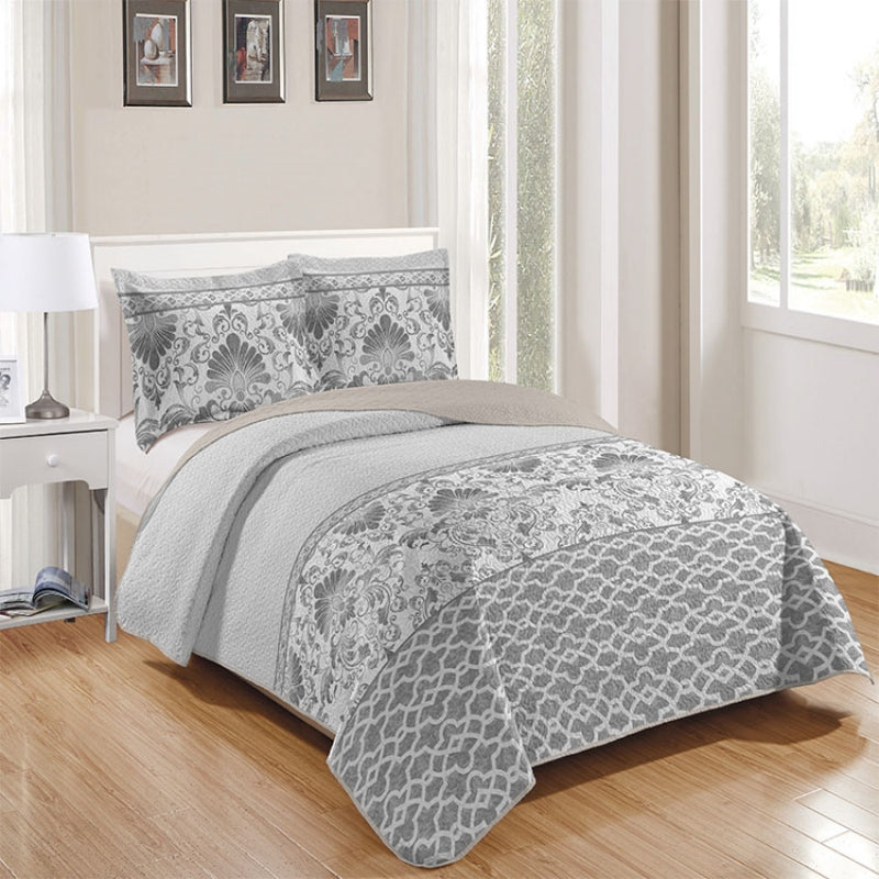 printed 3 pieces bedding sets with quilt cover and pillowcases, wholesale at affordable price, various size and pattern