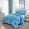 3 pcs bedspread quilt set, twin/full/queen/king size quilt coverlet, lightweight microfiber printed bedding set