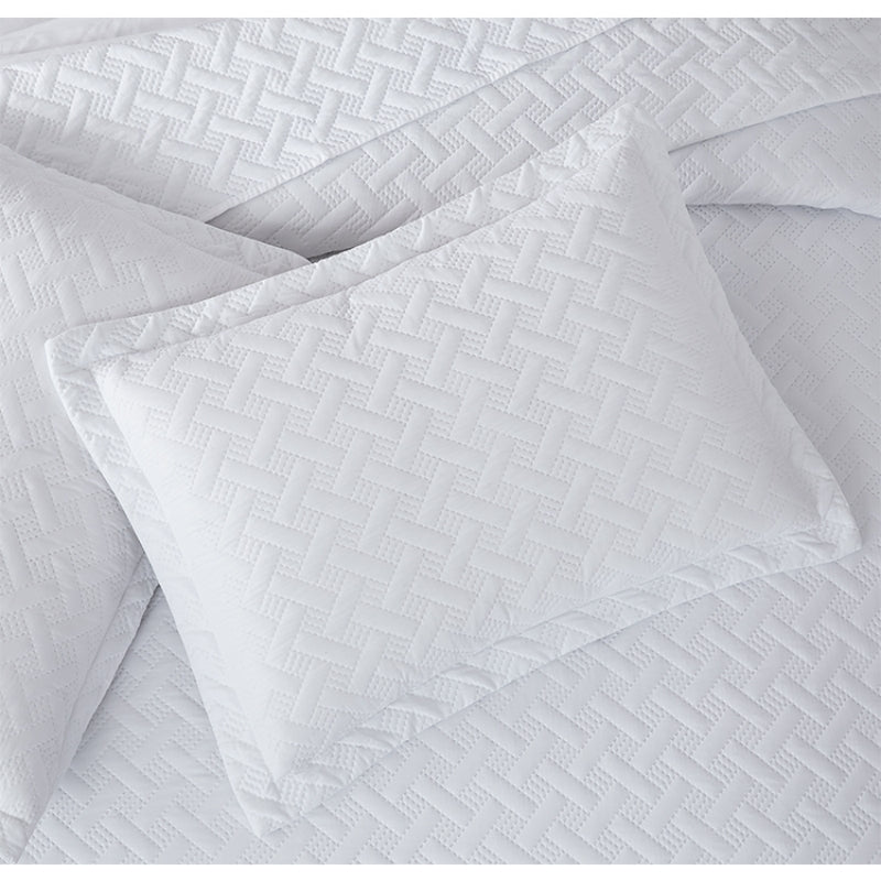 3 pcs white quilted wholesale quilt cover set, various size, affordable price, high quality