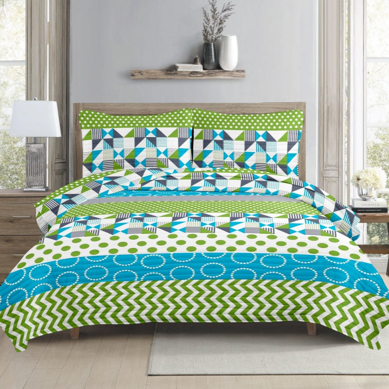 3 pcs printed bedding quit cover set, multiple sizes available