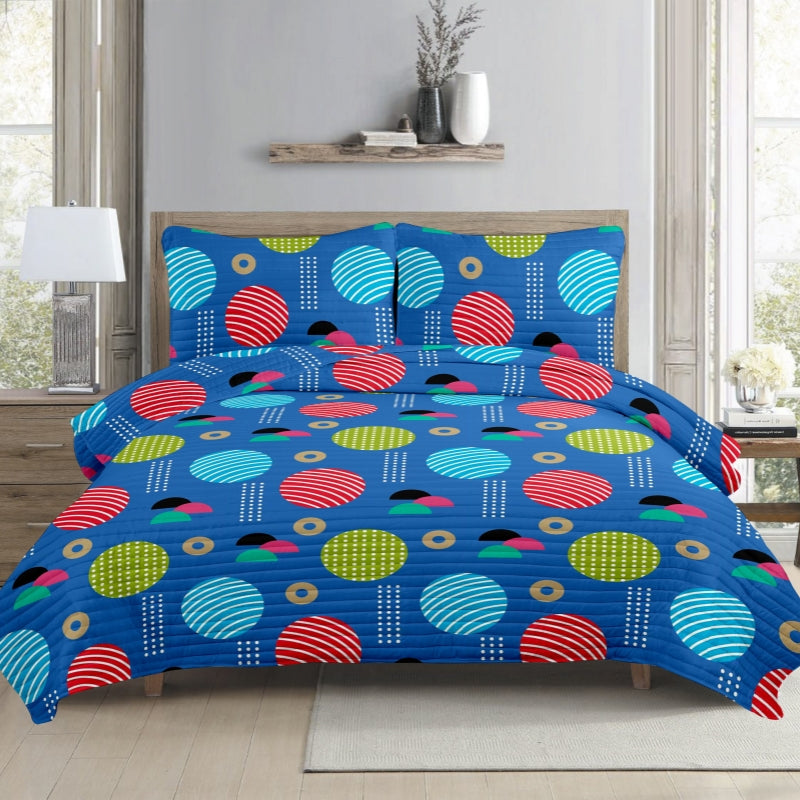 3 pcs printed bedding quit cover set, multiple sizes available