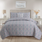 4 pieces print bedding quilt set, pastoral style, soft and comfortable