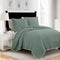 green bedding quit cover set