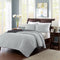 solid bedding quilt set twin/full/queen/king size grey bedspread, soft microfiber lightweight cover let, 3 piece includes 1 quilt and 2 shams
