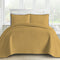 ultrasonic quilted yellow 3 pieces quilt set, wholesale at affordable price, various size and pattern