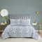 4 pieces print bedding quilt set, pastoral style, soft and comfortable